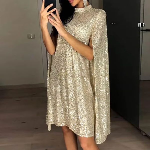 ⁦فستان حفلة لامع مثير بالترتر⁩ - الصورة ⁦5⁩